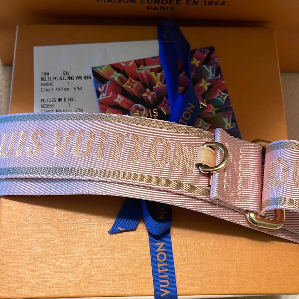 Louis Vuitton Multi Pochette Accessories Rose Pink Strap - Picture 3 of 11